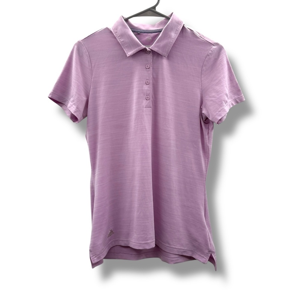 Adidas Golf Pink Short Sleeve 4-Button Polo Shirt Sz S